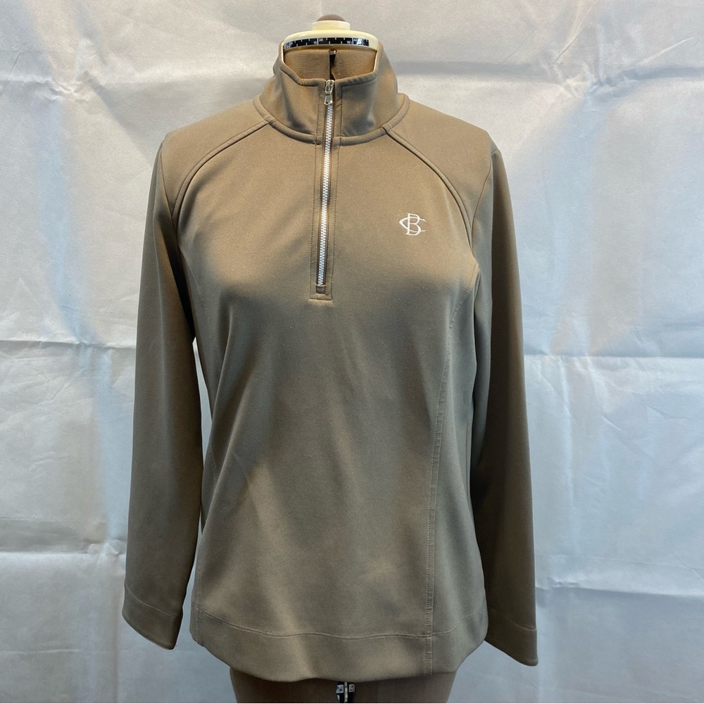 Fairway & Greene Beige Quarter-Zip Pullover